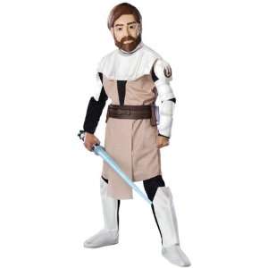  Kids Deluxe Obi Wan Kenobi Costume (Large 12 14) Toys 