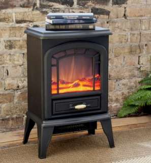  Standing Electric Stove Fireplace Heater Ventless 750   1500 Watts