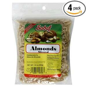 Sadaf Almonds, Slivered, 10 Ounce Package (Pack of 4)  
