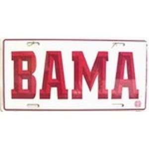  BAMA   University of Alabama College LICENSE PLATES Plate 