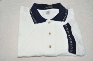 Mens Inner Harbor Polo Golf Shirt   White   NEW   S M L 2XL  