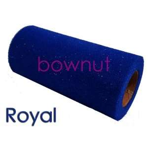  Royal   6x25y Glitter Tulle Roll or Spool Arts, Crafts 