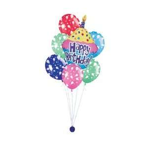  Happy Birthday Cupcake Balloon Bouquet Toys & Games