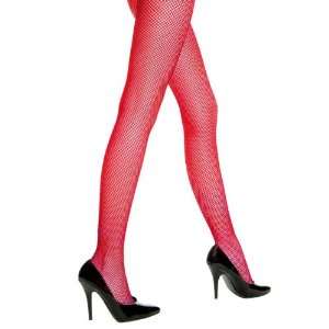   By Music Legs Fishnet Pantyhose Standard Red / Red 