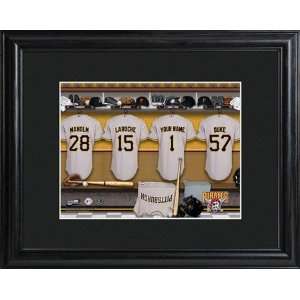  MLB Pittsburgh Pirates Clubhouse Print in Wood Frame