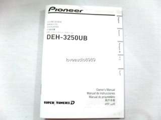 Pioneer DEH 3250UB CD  WMA USB iPOD Car Player NIB  