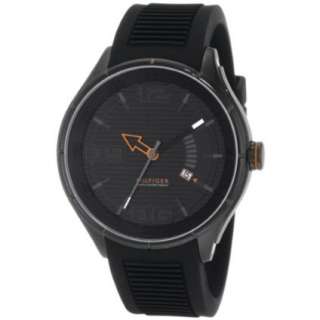 Tommy Hilfiger Mens 1790803 Sport Black IP Black Silicon Watch 