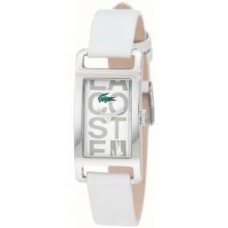 Lacoste Womens 2000684 Inspiration White Leather Strap Watch 