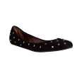 marc jacobs black quilted suede studded flats