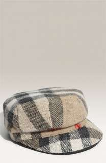 Burberry Check Print Newsboy Hat  