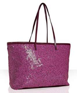 Fendi hot pink sequined shopping tote   