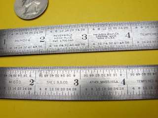  rules , a Starrett no. 603 and Lufkin no. H224 reversible hook rule 