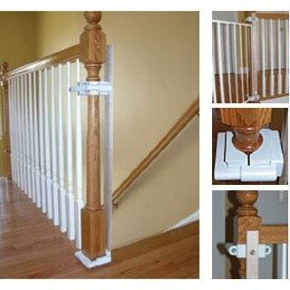   Stylish&secure® Deluxe Top of Stairs Gate with Dual Banister Kit