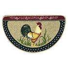 Rooster Berber Slice Kitchen Rug no. 36984 by Bacova Guild ~ Cock a 
