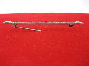 Antique/Vintage Sterling and Diamond Bar Pin/Brooch  