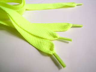 Flat FAT shoelaces for air nike dunk sb neon Yellow 1  
