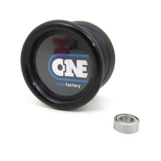 YoYoFactory ONE w/ SPEC Bearing Yo Yo   Black + FREE STRINGS  