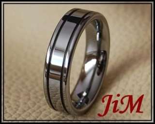 Tungsten Ring Mens Wedding Band Rings Classic Size 6 15  