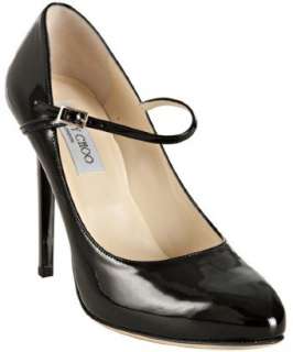 Jimmy Choo black patent leather Griffin mary jane pumps   up 