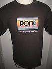 Pong Atari Video Game Brown T Shirt XL Mint