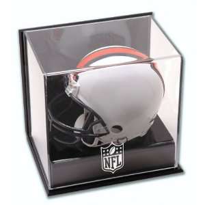 NFL Wall Mounted Mini Helmet Cube Logo Display Case  