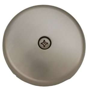 One hole Face Plate for Waste & Overflow, Satin Nickel Finish   Plumb 