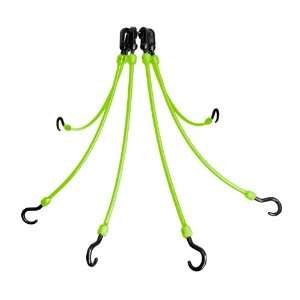  The Perfect Bungee 6 Arm 18 Inch Flex Web, Safety Green 