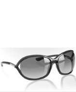 style #312296002 shiny grey plastic Jennifer wrap sunglasses