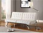   or BLACK FAUX LEATHER Convertible Split Back Futon Couch Sofa Bed