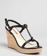knotted cork wedge espadrilles only 1 left retail value $ 490 00 