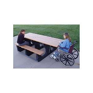  Goliath Picnic Table Wheelchair Accessible Patio, Lawn & Garden