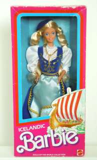 1986 ICELANDIC DOTW~NORWAY Barbie World Doll~NRFB  