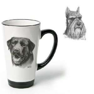   Funnel Cup with Schnauzer (6 inch, Black and white)