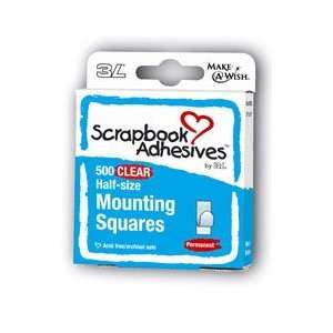   500 Half Size Mounting Squares by SCRAPBOOK ADHESIVES BY 3LTM 16023L