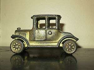Cast Iron 1920s Model T Coupe Cast Iron Toy Car   Unmarked  