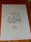 vintage 1930s puppy kittens nursery crib bedspread coverlet spread 