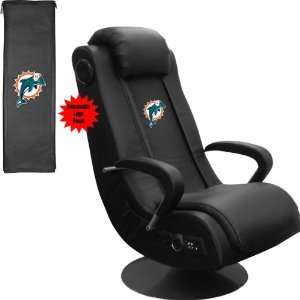  XZipit Miami Dolphins Game Rocker With Speakers Sports 