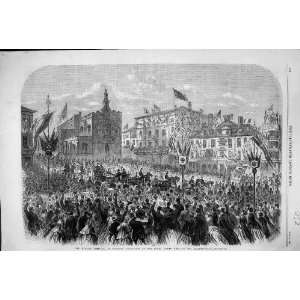  1866 MUSICAL FESTIVAL NORWICH PROCESSION ROYAL PARTY 
