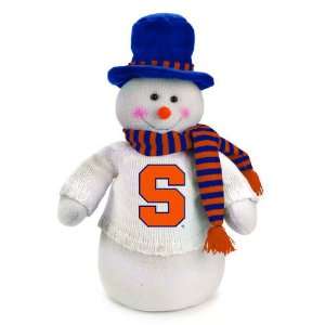   Syracuse Orange Snowman Decoration Dressed for Winter