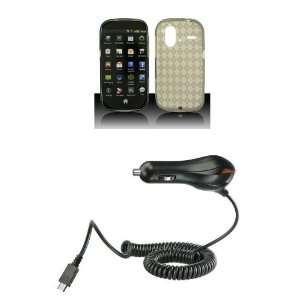   Gummy Argyle Pattern Case Cover + ATOM LED Keychain Light + Car
