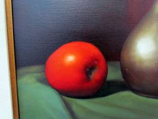 Stunning Still Life Painting by AL JACKSON, Apples & Pitcher  