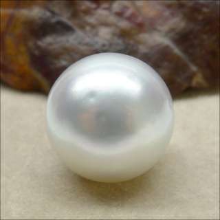   SILVER WHITEROUND 13MM LOOSE SOUTH SEA PEARL 3.12GDIY PEDNATN RING