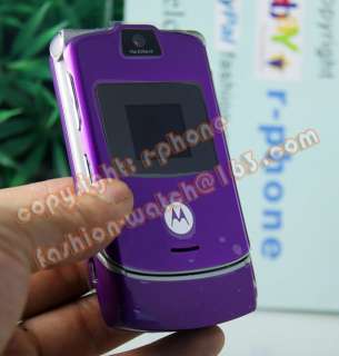 Motorola RAZR V3 Mobile Cell Phone Quadband Unlocked & Gift, 10 Colors 