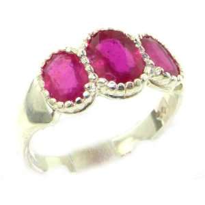   Ruby Womens Trilogy Ring   Size 12   Finger Sizes 5 to 12 Available