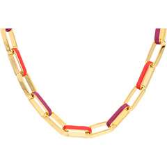 Marc by Marc Jacobs Stripey Enamel Link Necklace    
