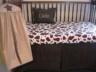 piece Crib Bedding Set Western Horseshoes NWT  