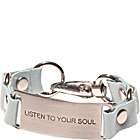Cynthia H Designs Message Bracelet   Ocean Leather/listen To Your Soul 
