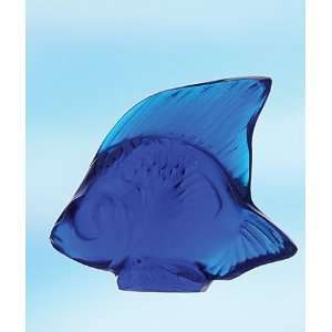  Lalique Seal Fish Cap Ferrat Blue   1 3/4 in Sports 
