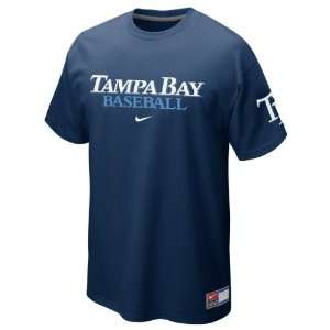  Tampa Bay Rays Navy Nike 2012 Away Practice T Shirt 
