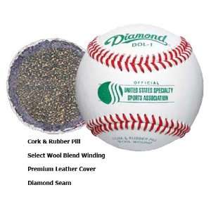  Diamond DOL 1 USSSA Approved Baseballs USSSA OFFICIAL BASEBALL 